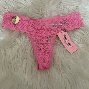 NWT pink lace juicy couture panties